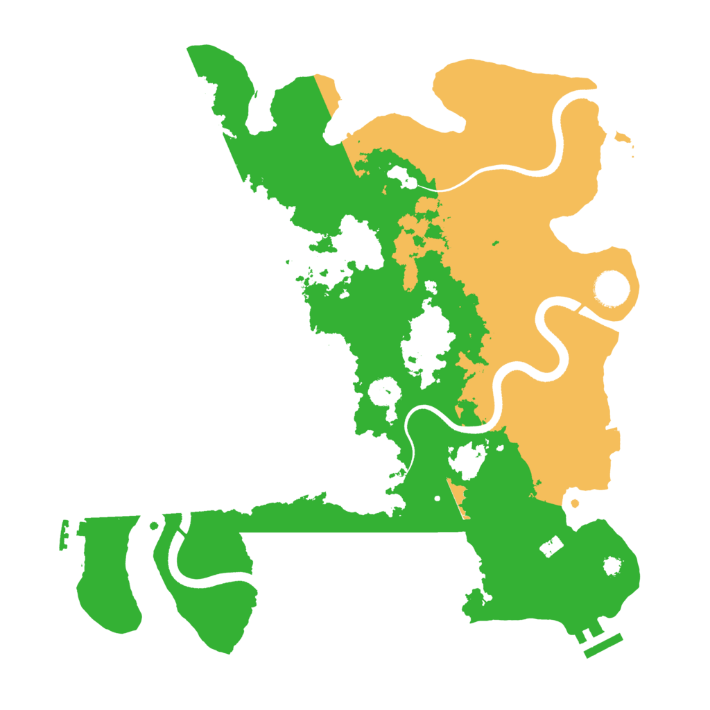 Biome Rust Map: Procedural Map, Size: 3500, Seed: 75976289