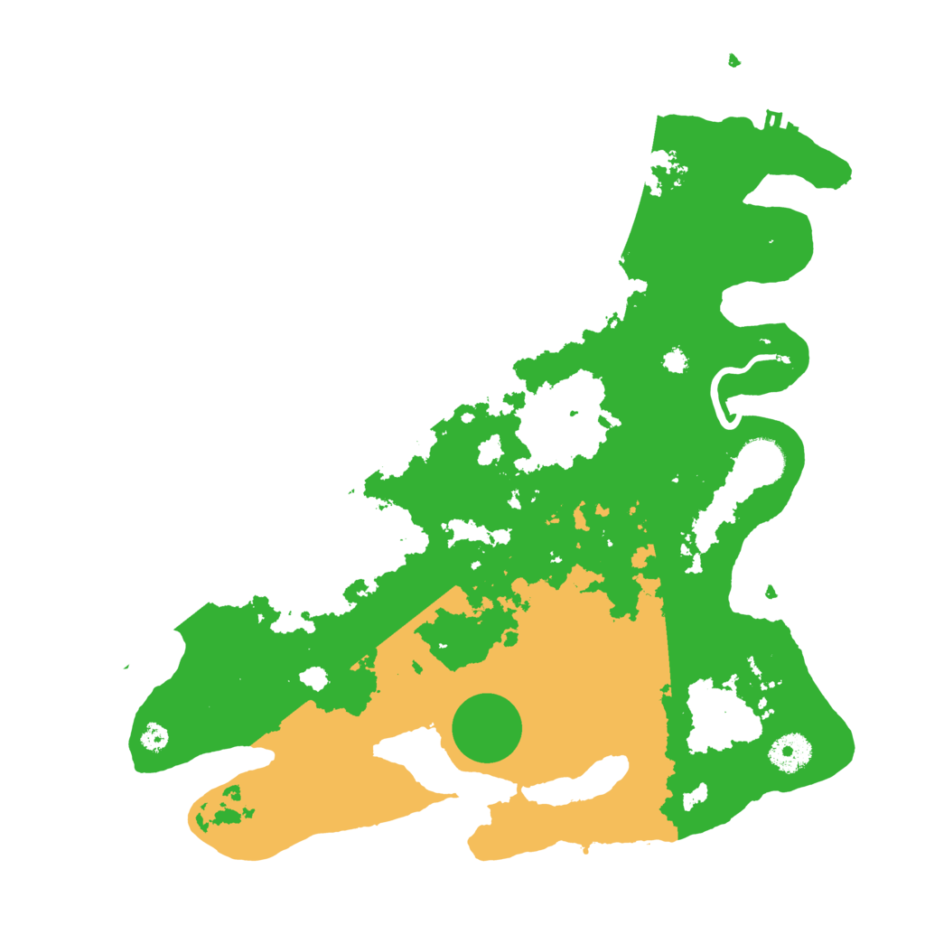 Biome Rust Map: Procedural Map, Size: 3500, Seed: 916242644