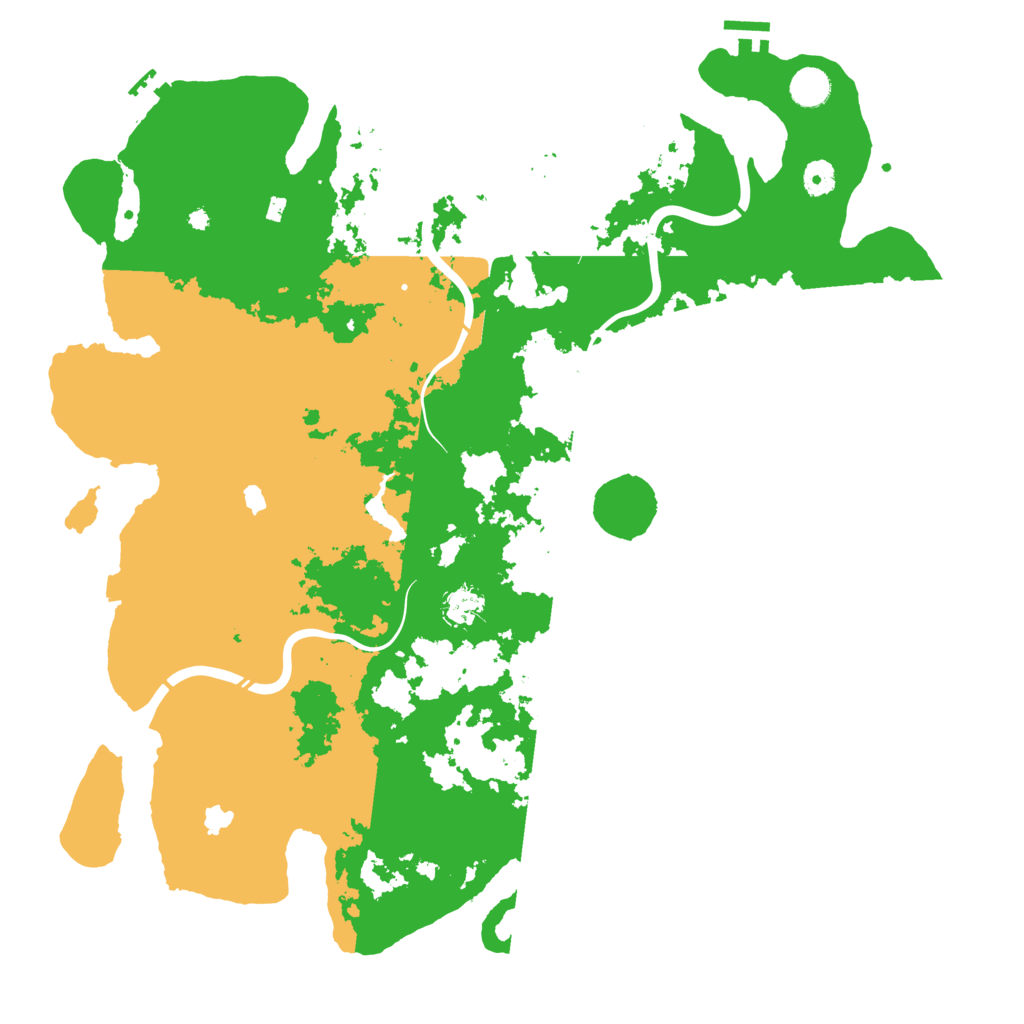 Biome Rust Map: Procedural Map, Size: 4500, Seed: 2068430854
