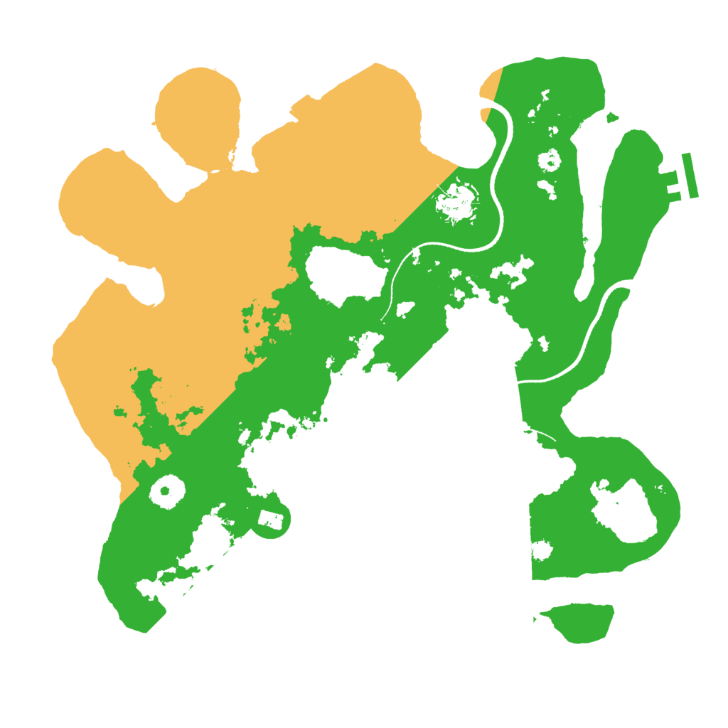 Biome Rust Map: Procedural Map, Size: 3250, Seed: 55634322