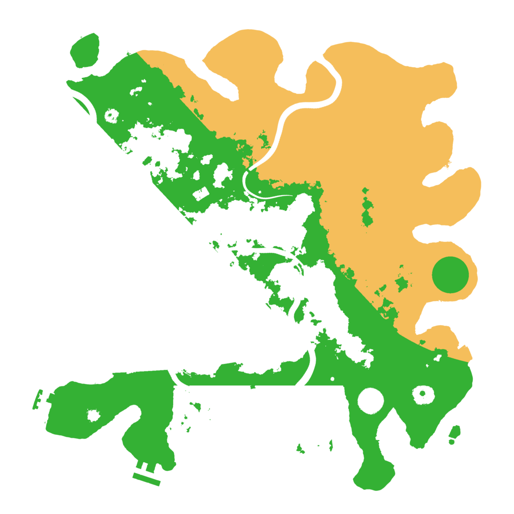 Biome Rust Map: Procedural Map, Size: 3700, Seed: 407852461