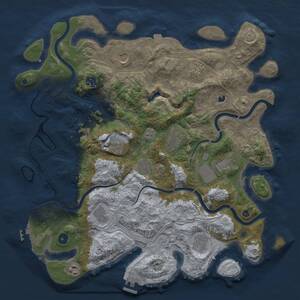 Thumbnail Rust Map: Procedural Map, Size: 4250, Seed: 668603387, 17 Monuments