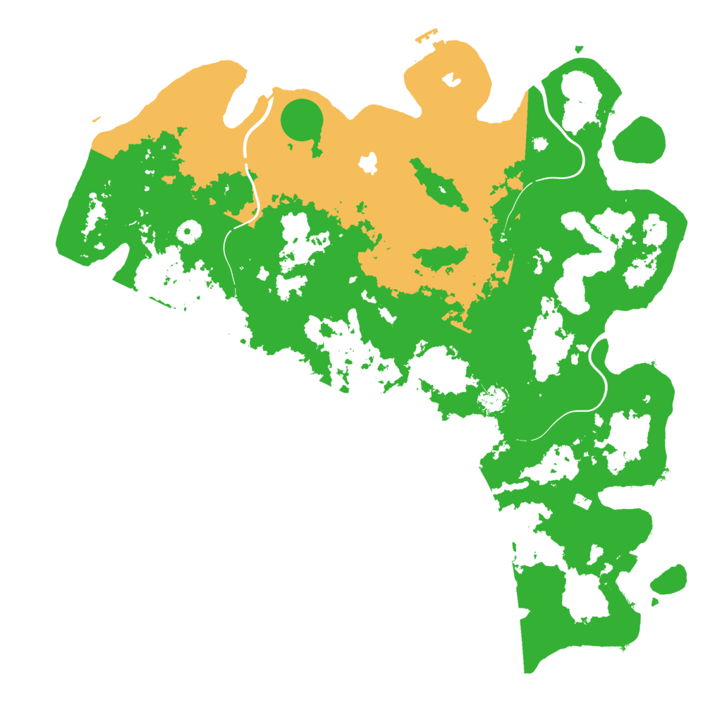Biome Rust Map: Procedural Map, Size: 4500, Seed: 301167328