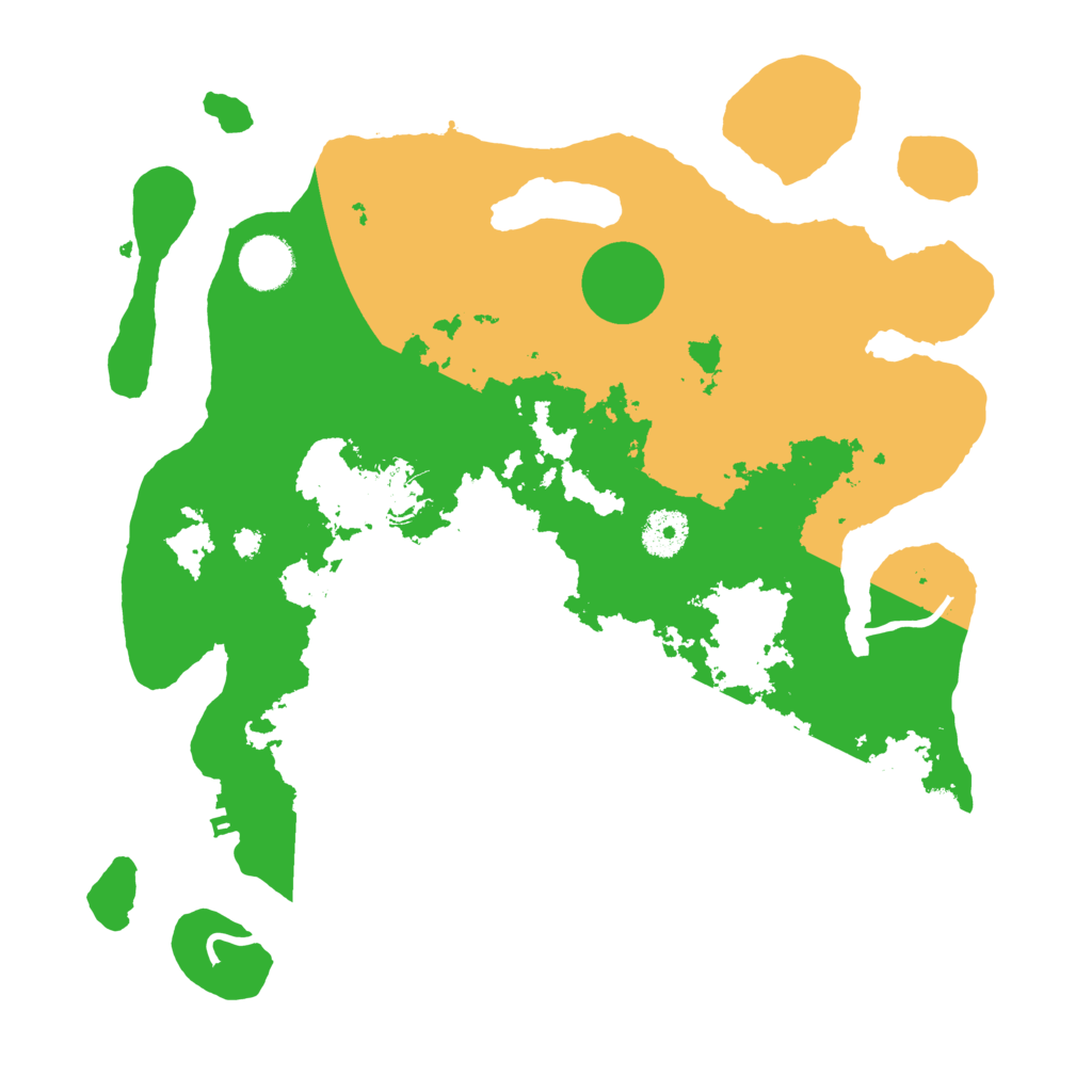 Biome Rust Map: Procedural Map, Size: 3500, Seed: 76076015