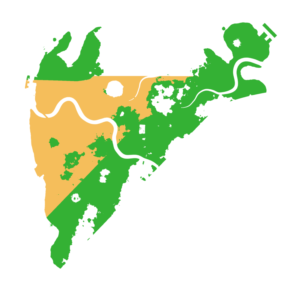 Biome Rust Map: Procedural Map, Size: 3500, Seed: 389415998