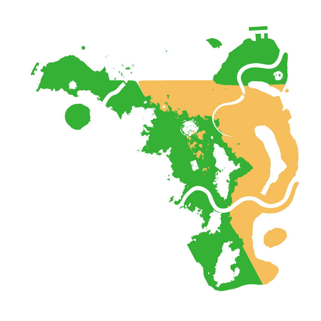 Biome Rust Map: Procedural Map, Size: 3500, Seed: 120311201