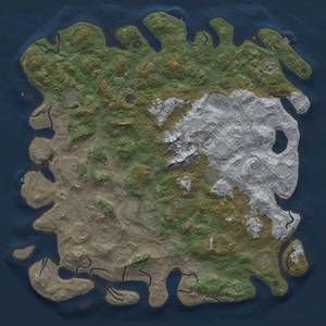 Thumbnail Rust Map: Procedural Map, Size: 5400, Seed: 1337, 19 Monuments