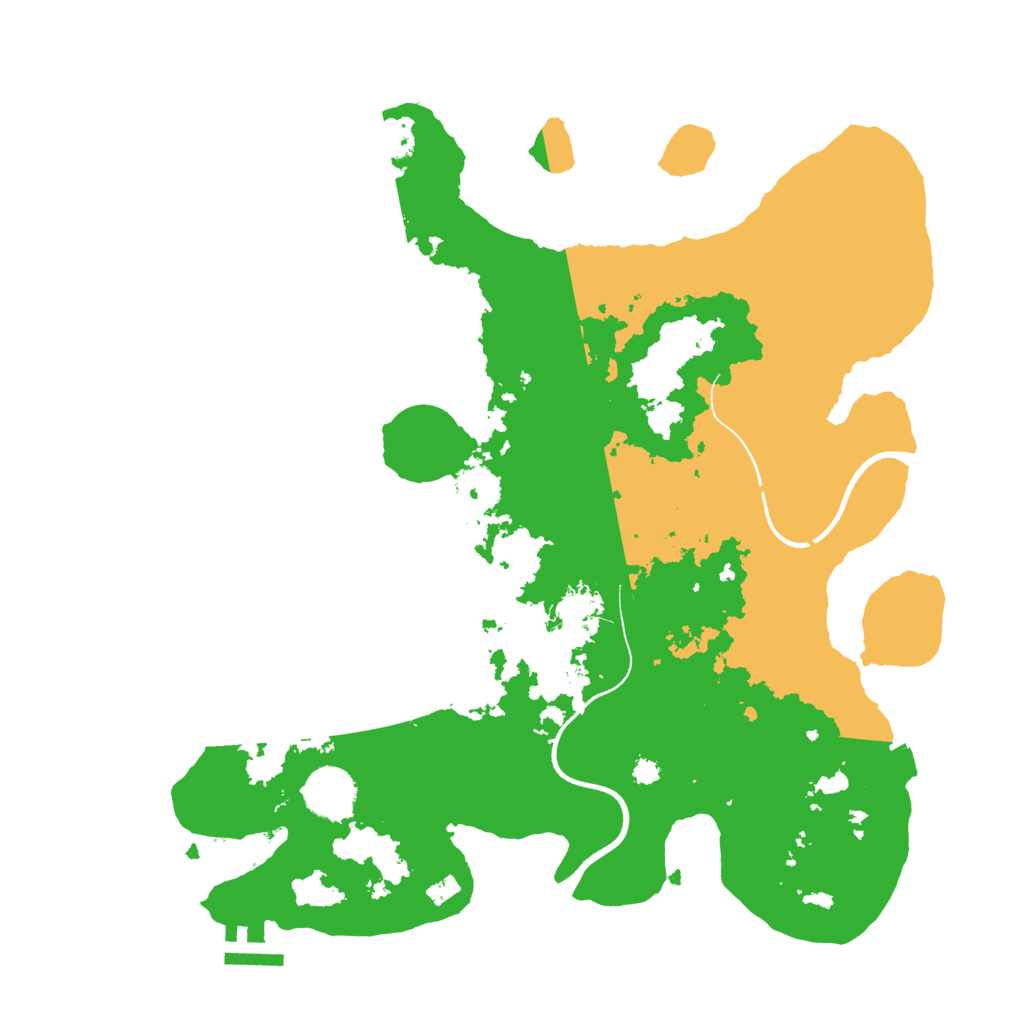 Biome Rust Map: Procedural Map, Size: 3500, Seed: 1371586030