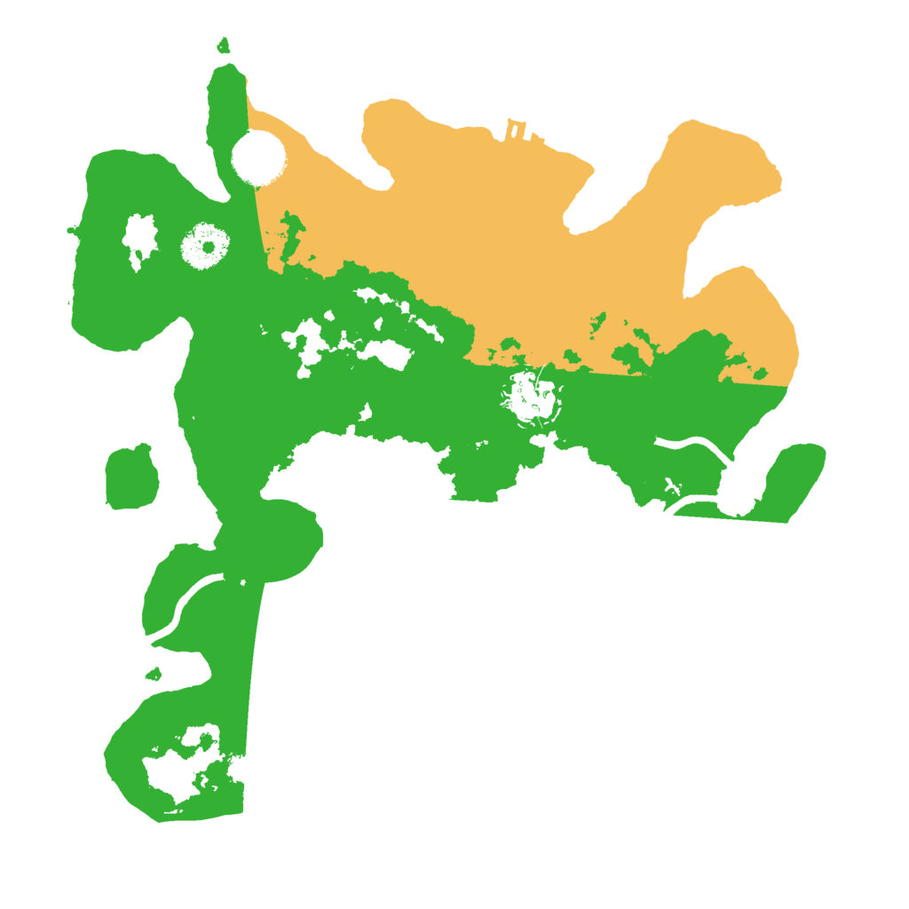 Biome Rust Map: Procedural Map, Size: 3000, Seed: 48536