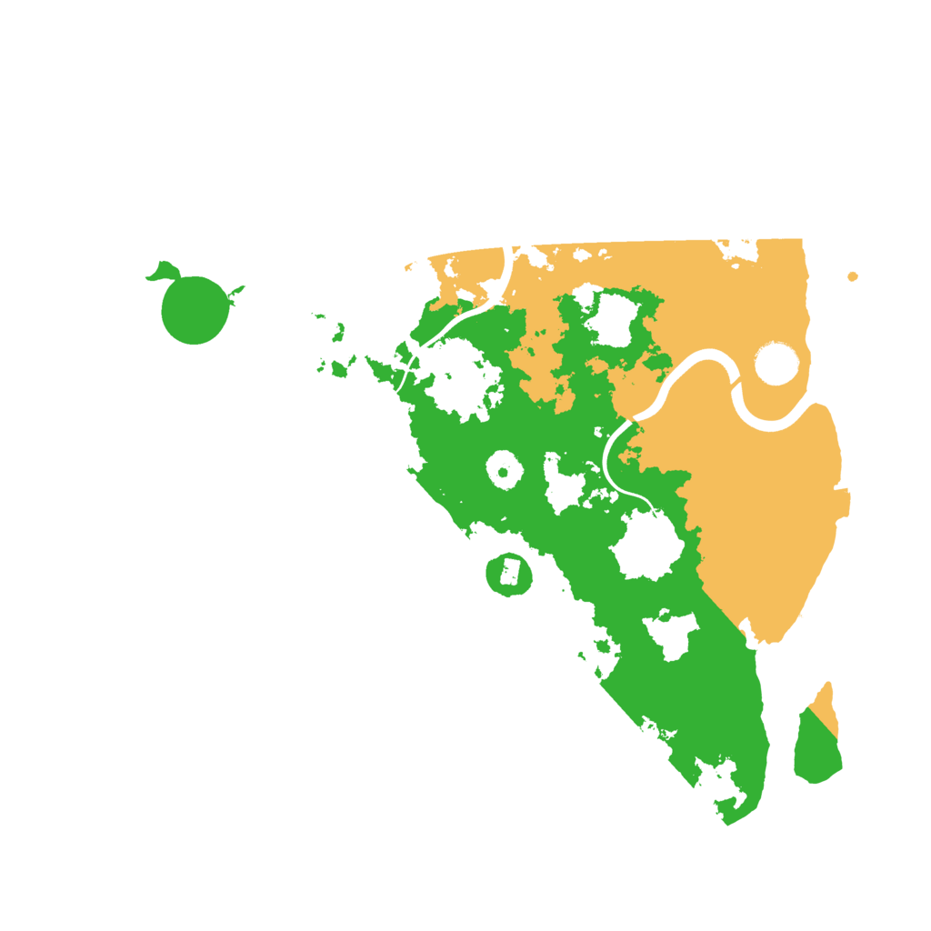 Biome Rust Map: Procedural Map, Size: 3800, Seed: 11863
