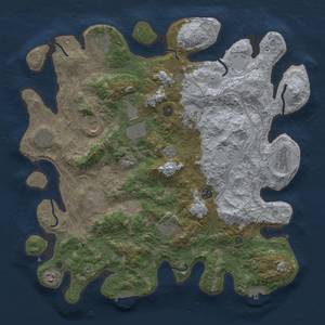 Thumbnail Rust Map: Procedural Map, Size: 4250, Seed: 1137926420, 20 Monuments