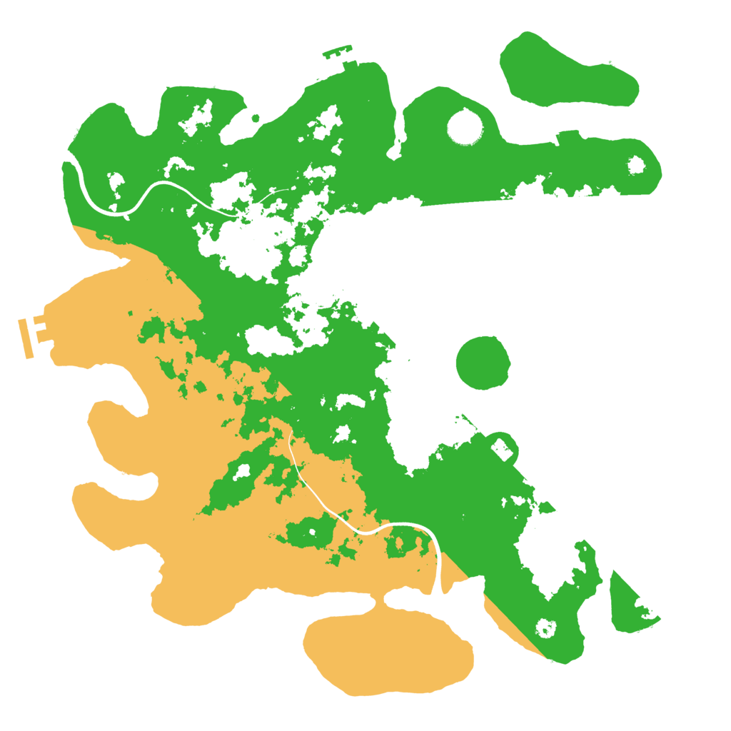 Biome Rust Map: Procedural Map, Size: 3700, Seed: 369732