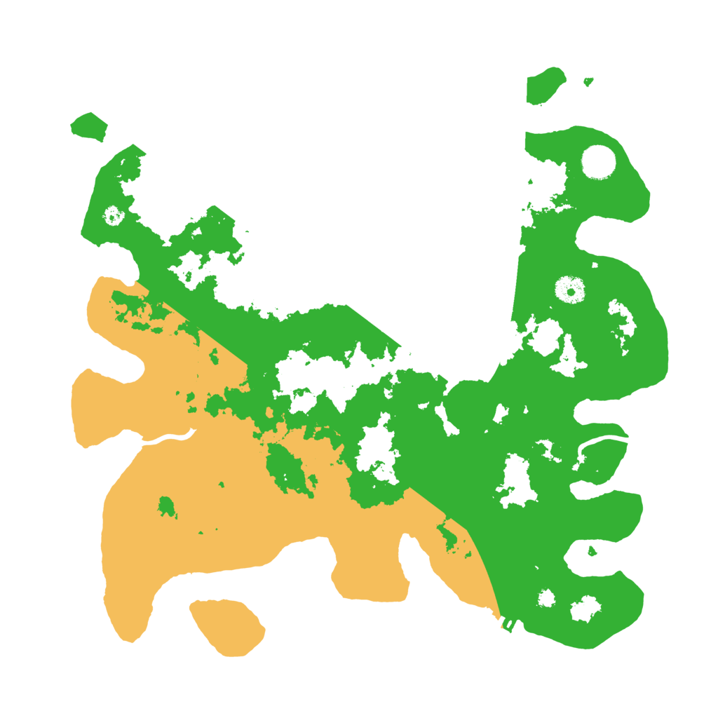 Biome Rust Map: Procedural Map, Size: 3700, Seed: 267284