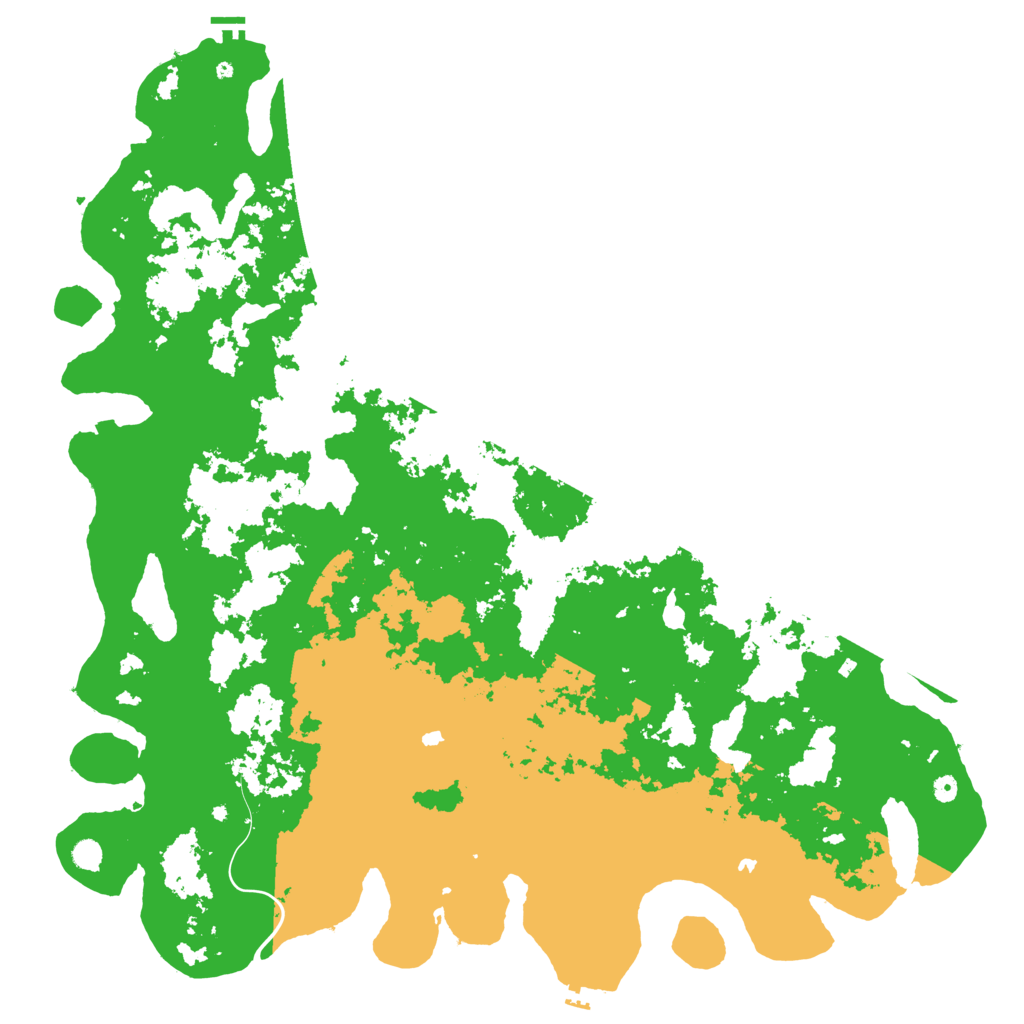 Biome Rust Map: Procedural Map, Size: 6000, Seed: 2458981