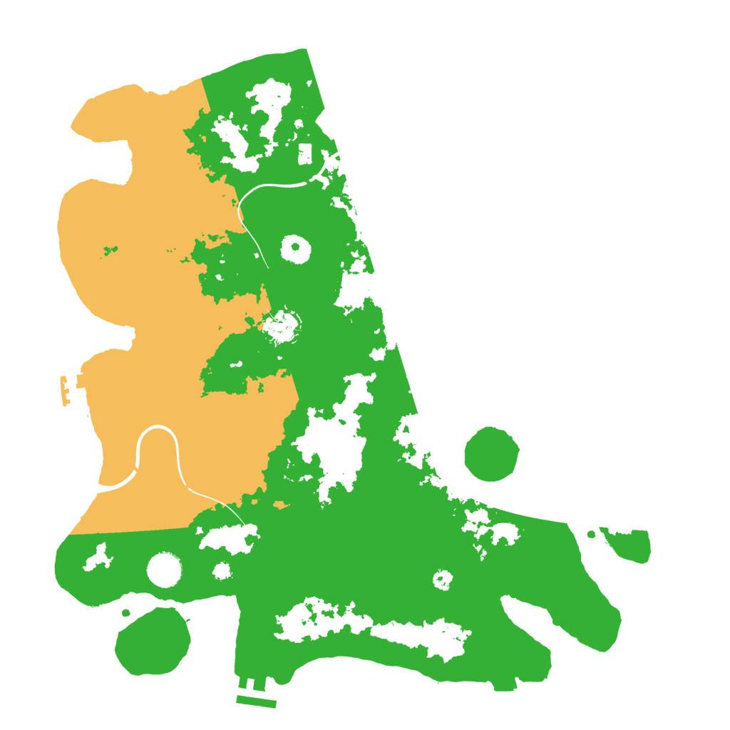 Biome Rust Map: Procedural Map, Size: 3700, Seed: 1827770833