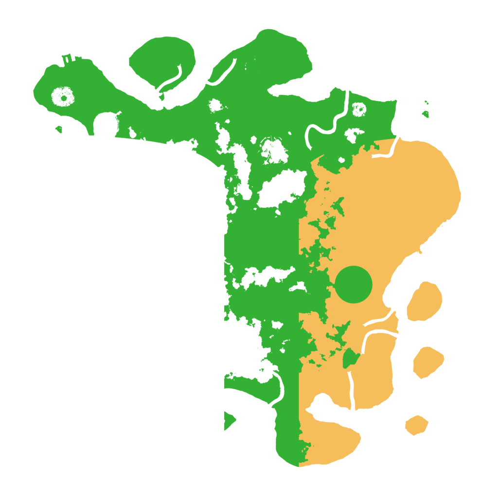 Biome Rust Map: Procedural Map, Size: 3500, Seed: 15134834