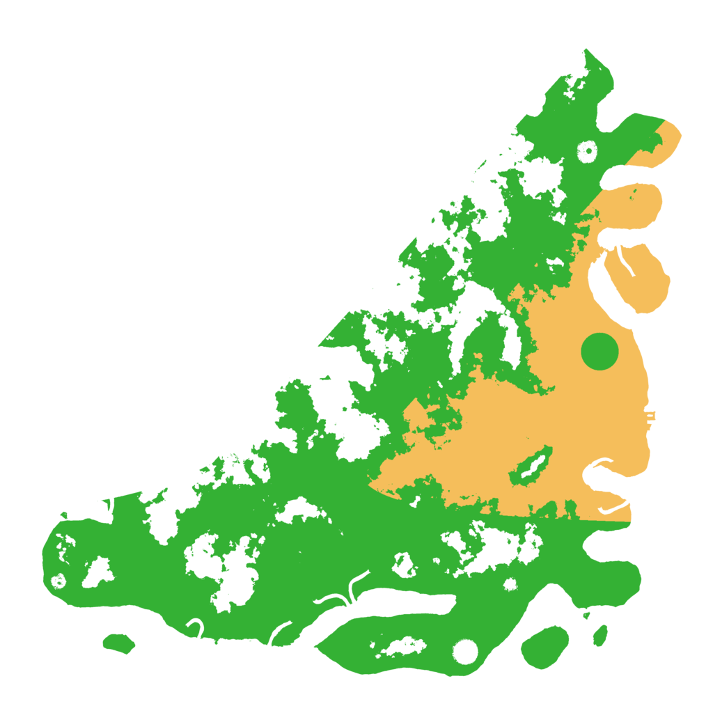 Biome Rust Map: Procedural Map, Size: 5000, Seed: 6660