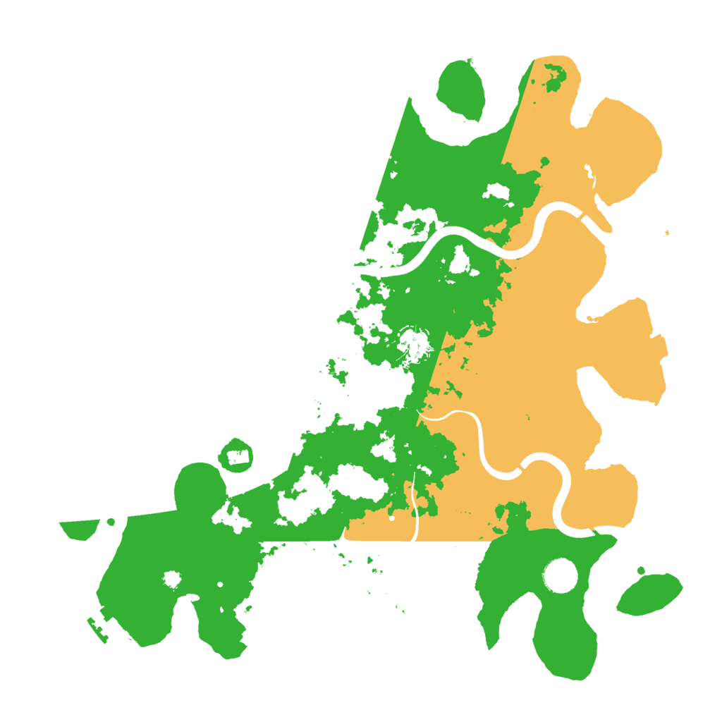 Biome Rust Map: Procedural Map, Size: 3700, Seed: 363052