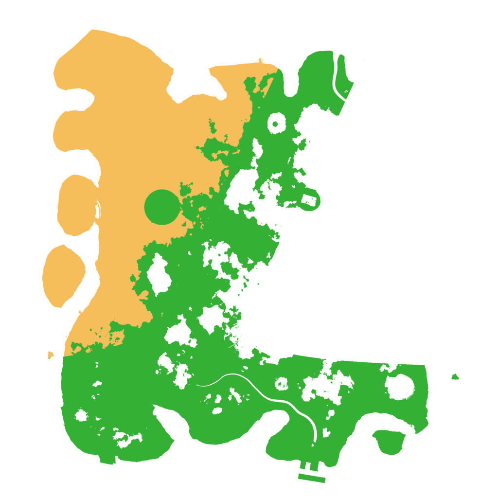 Biome Rust Map: Procedural Map, Size: 3700, Seed: 558176364