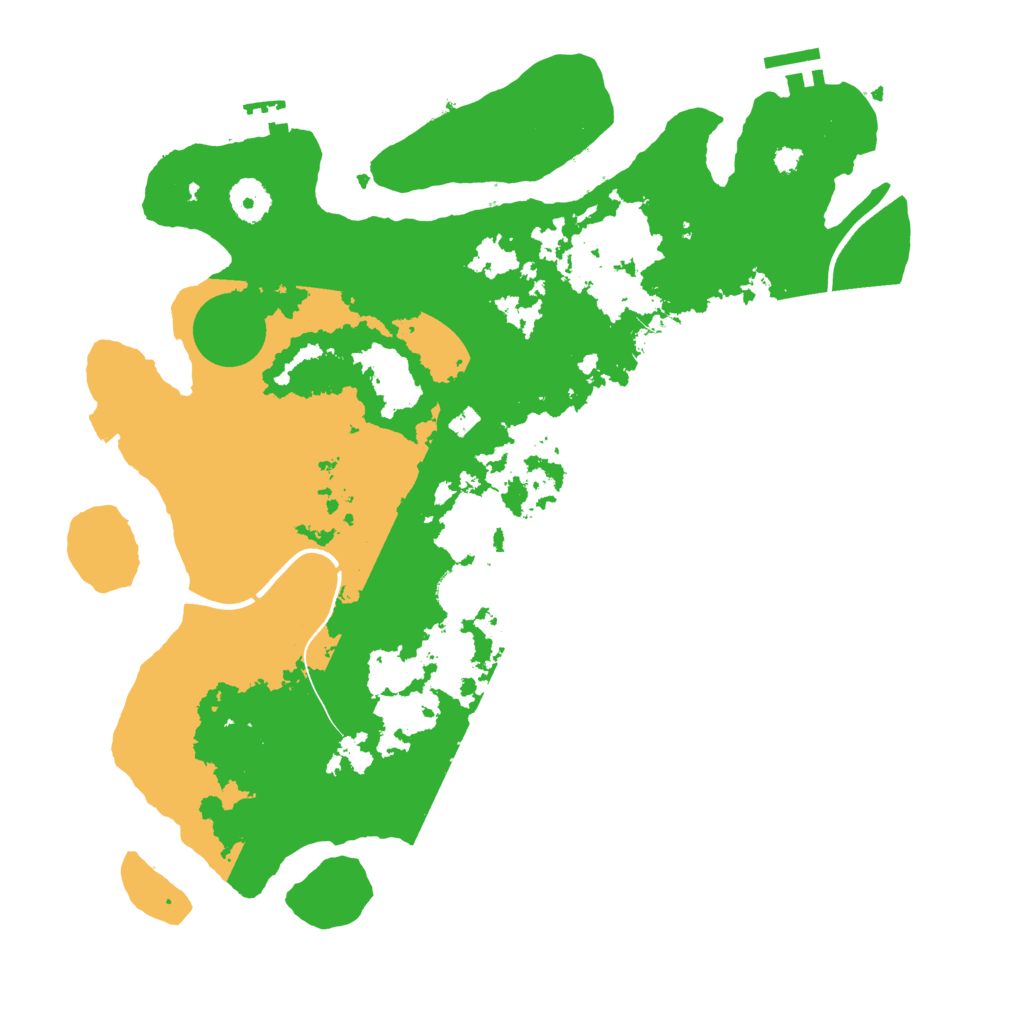 Biome Rust Map: Procedural Map, Size: 3700, Seed: 924052