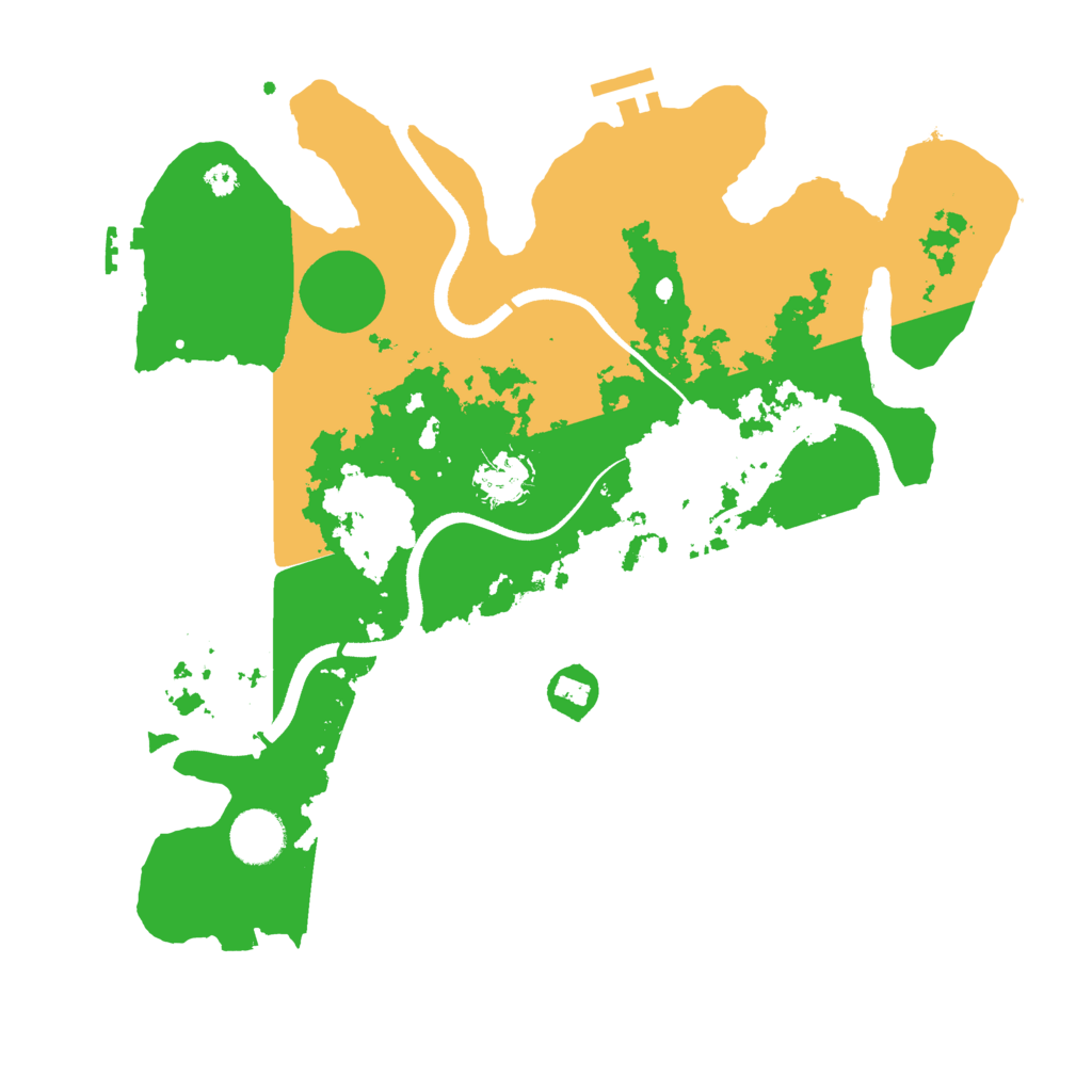Biome Rust Map: Procedural Map, Size: 3500, Seed: 703329557