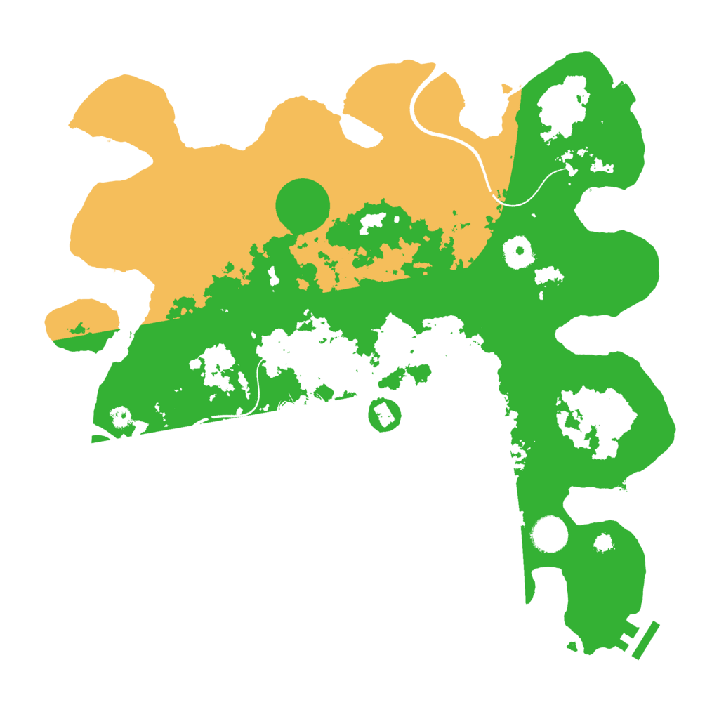 Biome Rust Map: Procedural Map, Size: 3500, Seed: 8514209