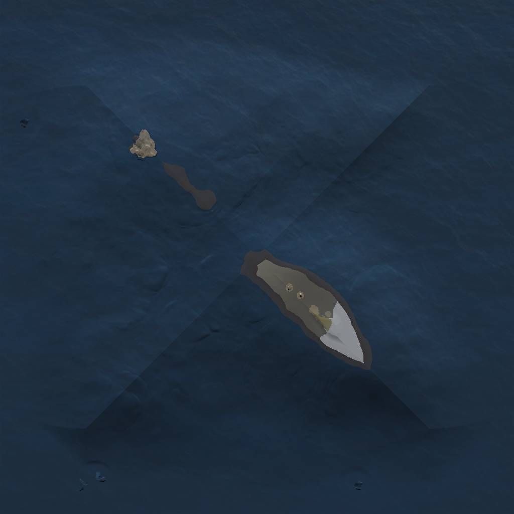 Rust Map: Procedural Map, Size: 1000, Seed: 1278655041, 3 Monuments