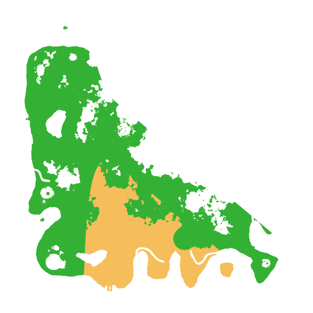 Biome Rust Map: Procedural Map, Size: 3700, Seed: 665915