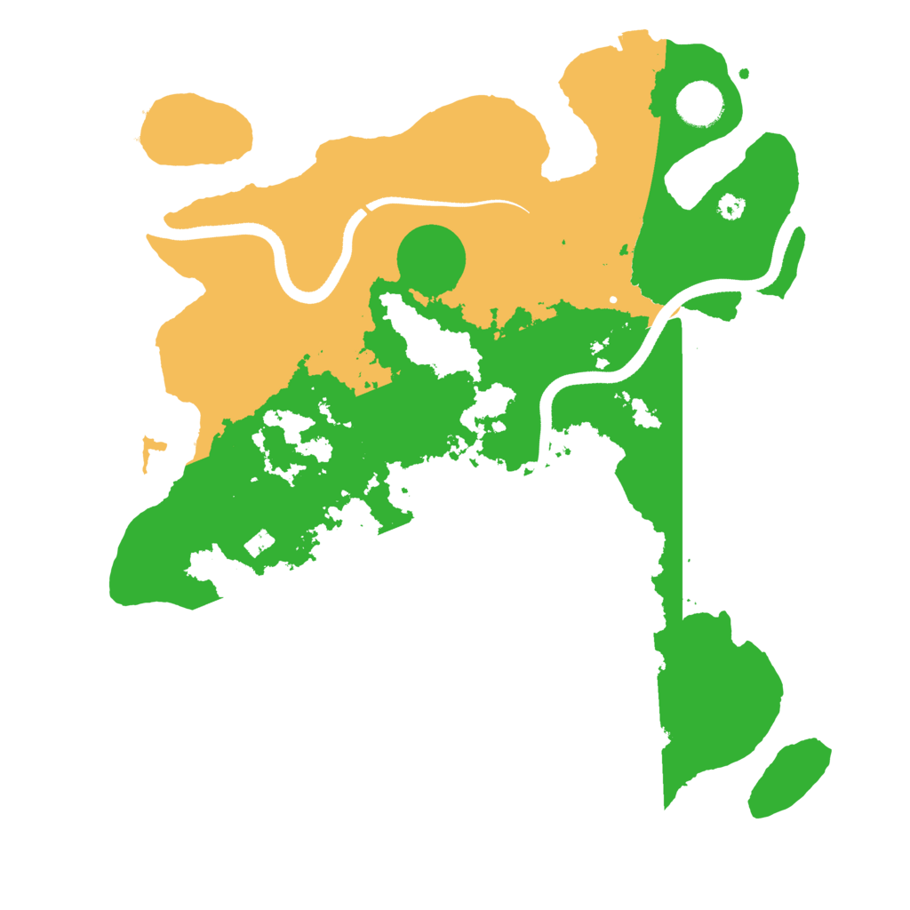 Biome Rust Map: Procedural Map, Size: 3500, Seed: 407023072