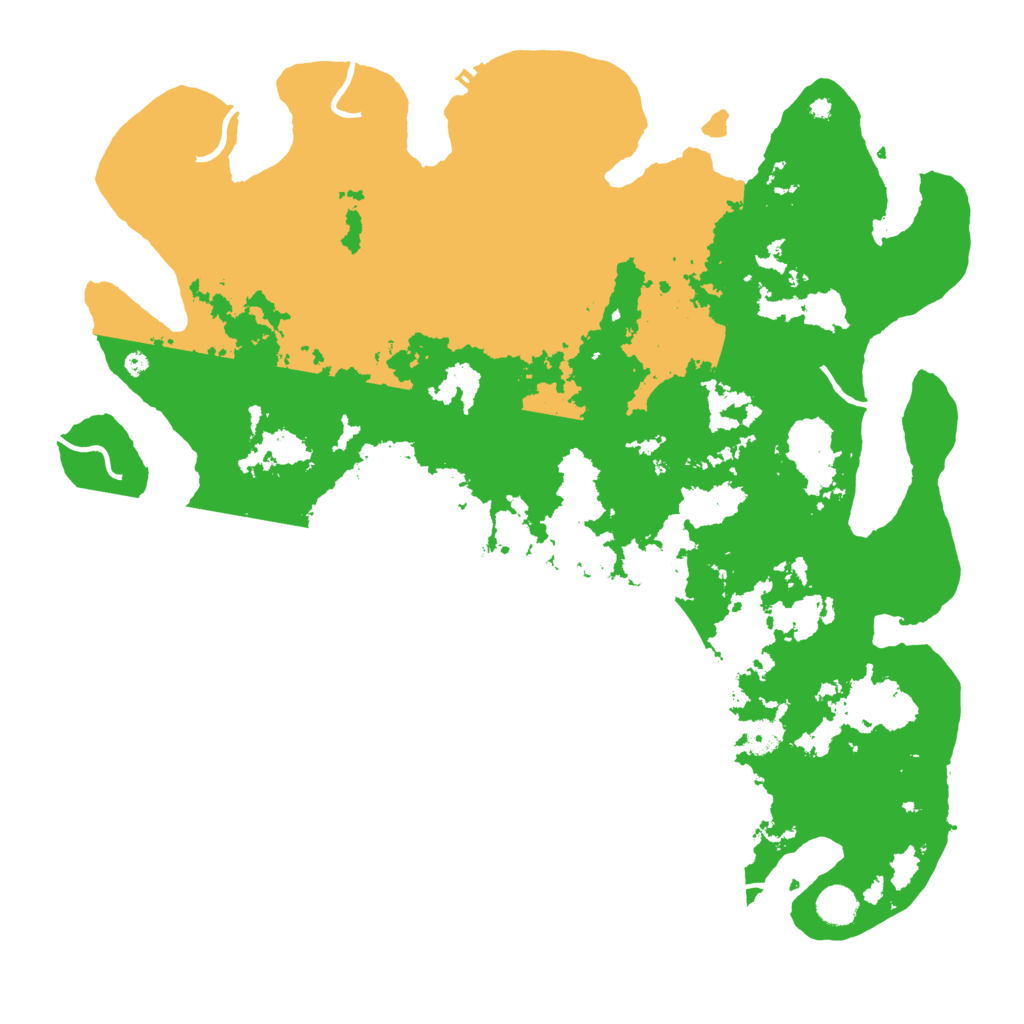 Biome Rust Map: Procedural Map, Size: 4500, Seed: 1801360469