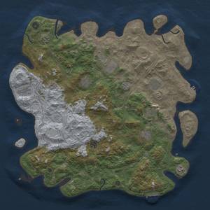 Thumbnail Rust Map: Procedural Map, Size: 4500, Seed: 808501576, 20 Monuments