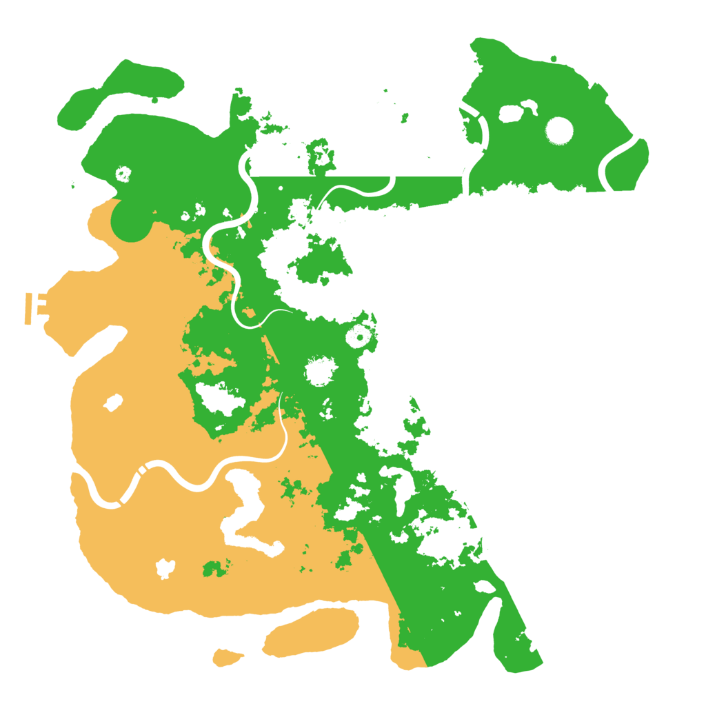 Biome Rust Map: Procedural Map, Size: 4500, Seed: 739698437