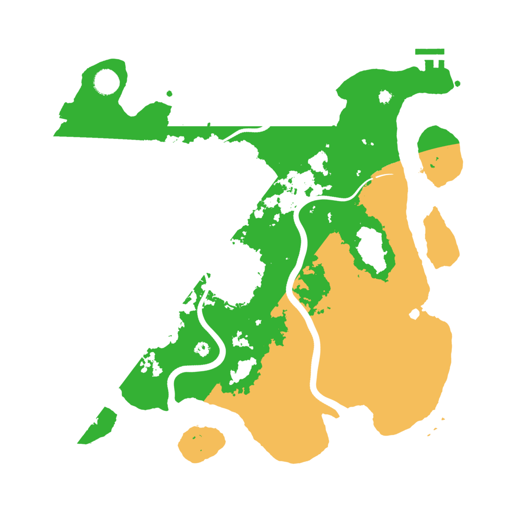 Biome Rust Map: Procedural Map, Size: 3500, Seed: 215440269
