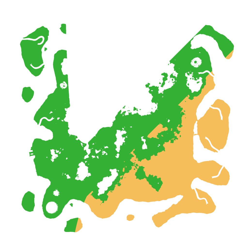 Biome Rust Map: Procedural Map, Size: 3700, Seed: 446555320