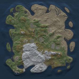 Thumbnail Rust Map: Procedural Map, Size: 4250, Seed: 1098248474, 20 Monuments