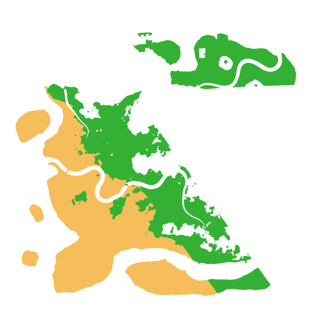 Biome Rust Map: Procedural Map, Size: 3500, Seed: 3915425