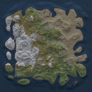 Thumbnail Rust Map: Procedural Map, Size: 4250, Seed: 305841447, 20 Monuments