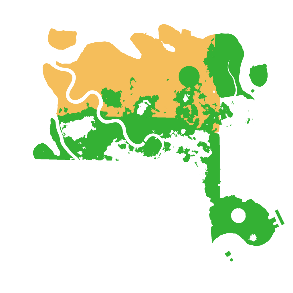 Biome Rust Map: Procedural Map, Size: 3700, Seed: 161