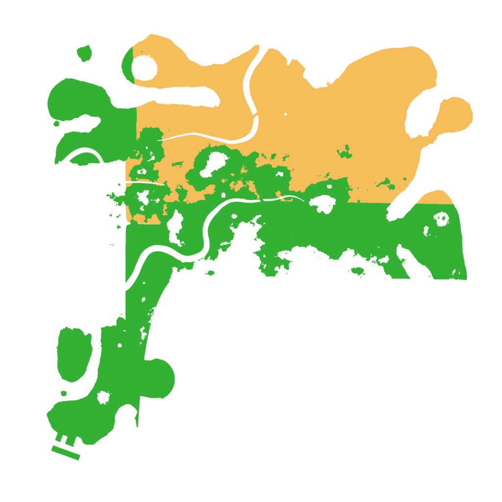 Biome Rust Map: Procedural Map, Size: 3500, Seed: 47988348