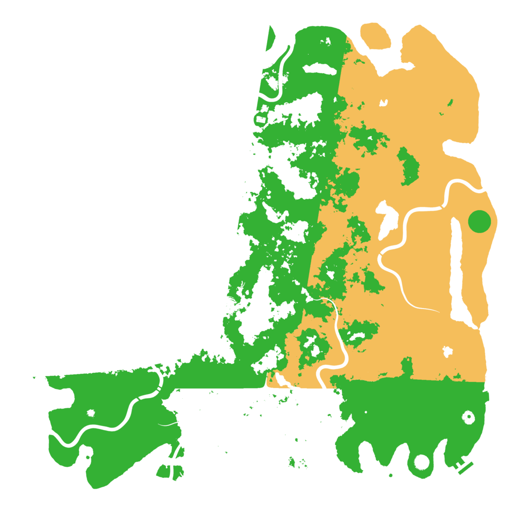 Biome Rust Map: Procedural Map, Size: 6000, Seed: 14302119