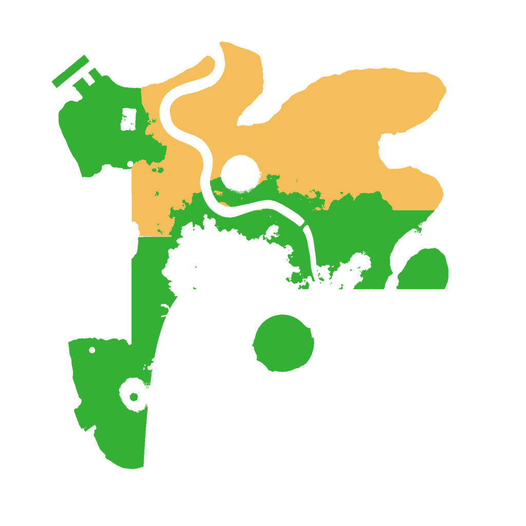 Biome Rust Map: Procedural Map, Size: 2500, Seed: 957463