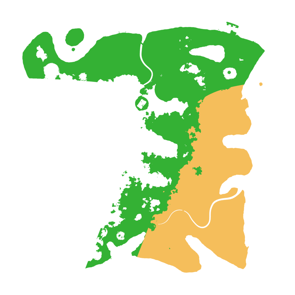 Biome Rust Map: Procedural Map, Size: 3500, Seed: 22310626