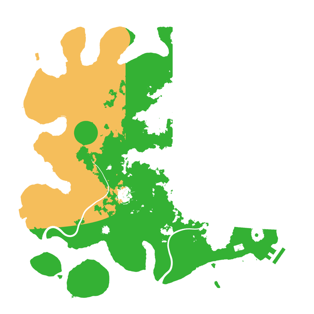 Biome Rust Map: Procedural Map, Size: 3500, Seed: 12509458