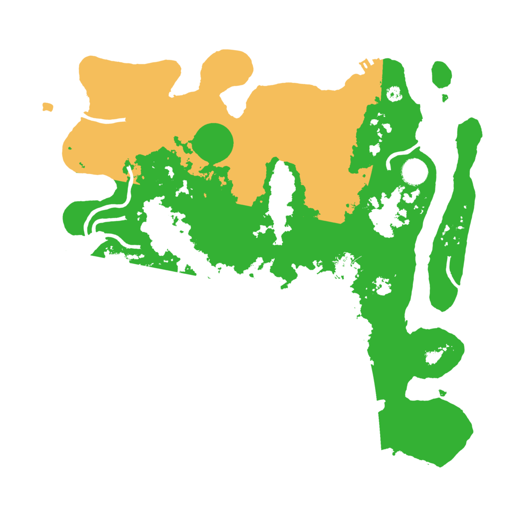 Biome Rust Map: Procedural Map, Size: 3500, Seed: 79744670