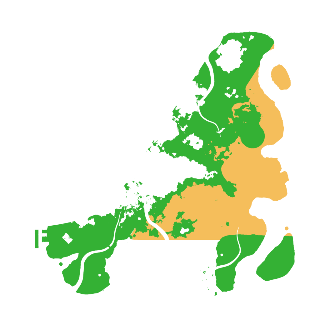 Biome Rust Map: Procedural Map, Size: 3500, Seed: 48656655