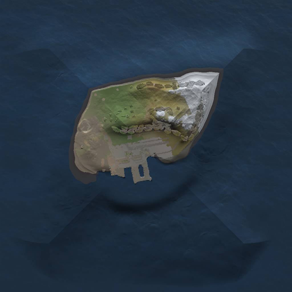 Rust Map: Procedural Map, Size: 1000, Seed: 40000, 4 Monuments