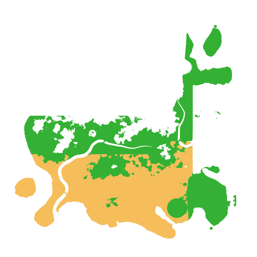 Biome Rust Map: Procedural Map, Size: 3500, Seed: 12212