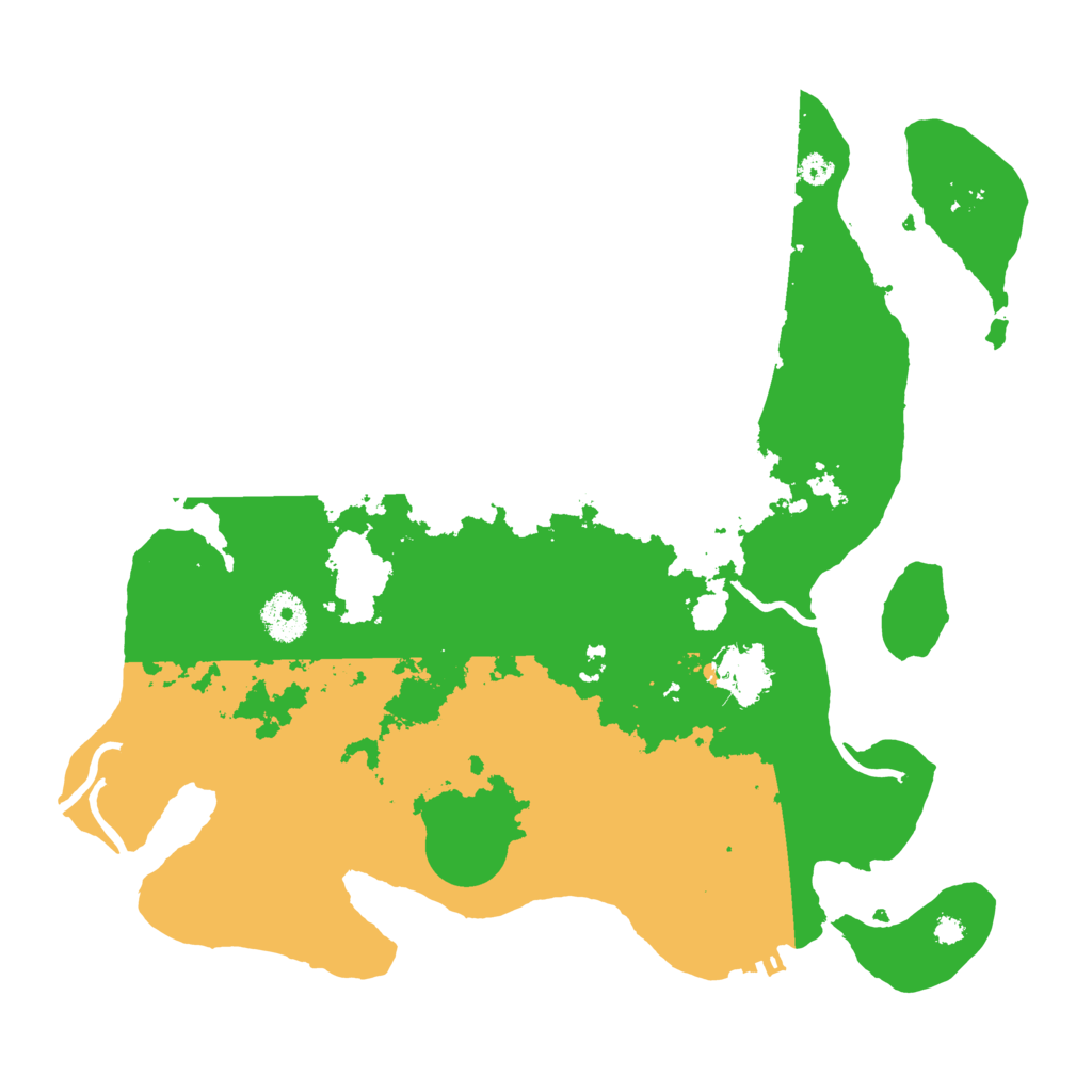 Biome Rust Map: Procedural Map, Size: 3500, Seed: 6660666