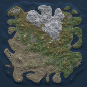 Thumbnail Rust Map: Procedural Map, Size: 4500, Seed: 236051, 20 Monuments