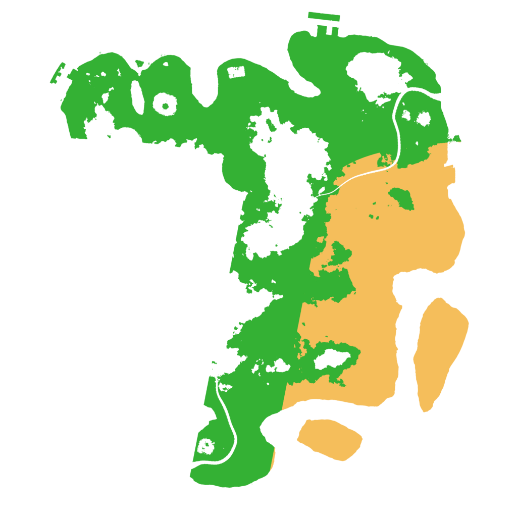 Biome Rust Map: Procedural Map, Size: 3300, Seed: 67167281